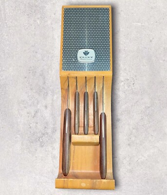 Vintage Flint Stainless Vanadium Knife Set - 5 Piece - Excellent Vtg. Condition