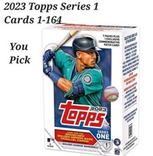 2023 Topps Series 1 Cards 1-164 **SAVE 40%** Pick your Card - complete your set