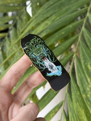 34mm Doom Lagoon Fingerboard Cruiser Deck Woob Bonk Blackriver Flatface GOO LTD