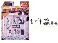 "BEHIND THE SCENES #2" 7 PIECE DIECAST FIGURES SET 1/64 BY AMERICAN DIORAMA 2428