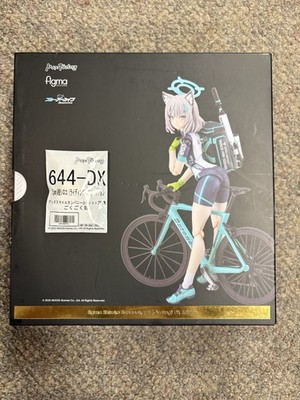 + Max Factory Figma 644-DX Shiroko Sunaookami Cycling DX Edition Figure w/ Bonus