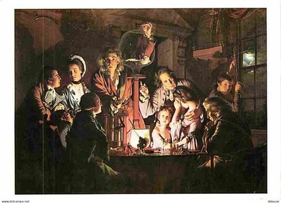 Postcard - Art - Painting - Joseph Wright of Derby - An Experiment on a Bir