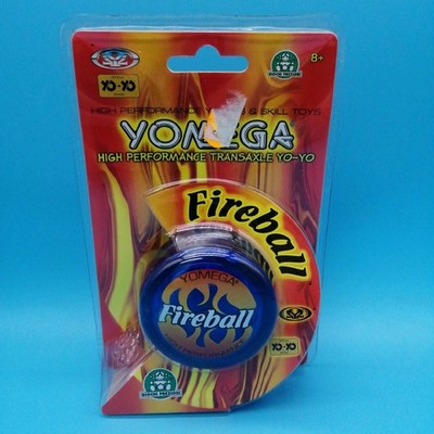 YOYO YO-YO YO POWER SPIN fireball blue WING YOMEGA WERTVOLLE SPIELE