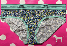 NEW 2016 Victoria's Secret Wide Logo Band Leopard Bikini M Panties Vintage