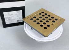 Signature Hardware SH608BG Tile Square Shower Drain in Brushed Gold