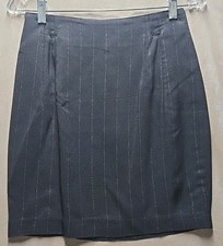 Vintage Cache Black Silver Pinstripe Straight...