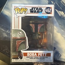 Funko Pop! Star Wars The Mandalorian Boba Fett Bobblehead Figure 462 w/protector