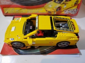 LEGO Racers Set #8143 Ferrari F430 Challenge Complete Yellow Built Red Parts New
