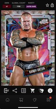 DIGITAL TOPPS WWE SLAM Randy Orton COSMIC CHROME 25 SUPER RARE NUCLEUS Read