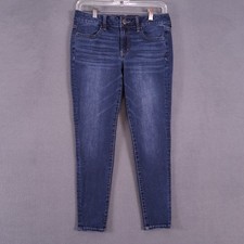 American Eagle Jeans Womens 6 Short Blue Denim Jegging 360 Next Level Stretch