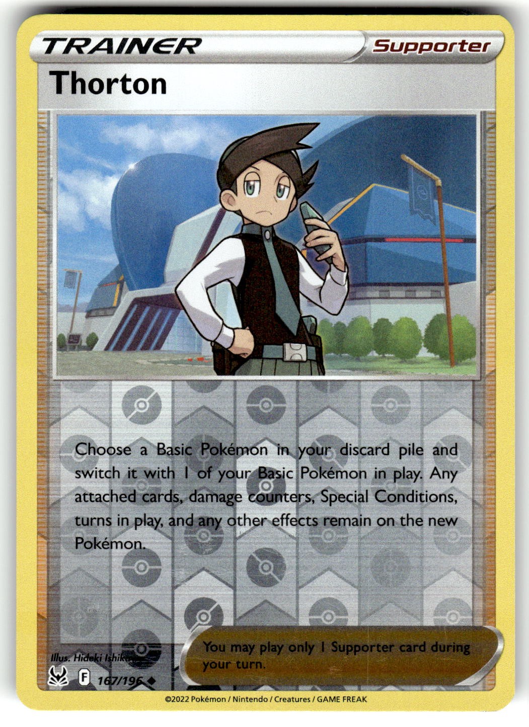 Thorton 167/196 Uncommon | Lost Origin Pokemon Reverse Holo | LP
