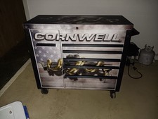 Custom wrapped! CTBF496KVP - 49" 6-Drawer XL Power Cart, White! Custkm