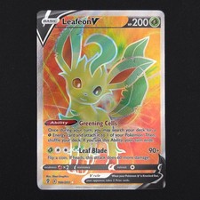 Pokémon TCG Card Leafeon V 166/203 Evolving Skies Ultra Rare Full Art - NM on eBay