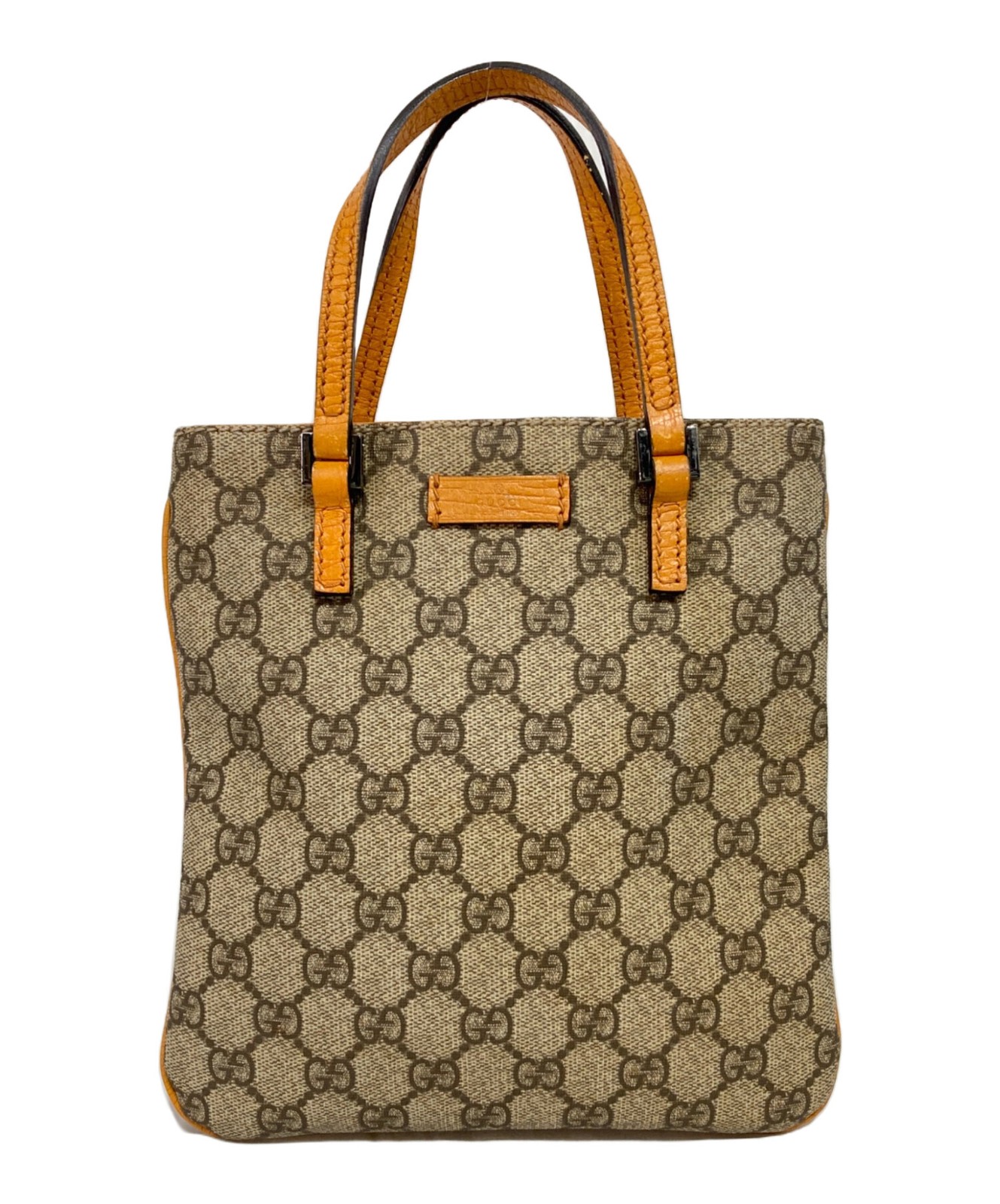GUCCI GG Supreme Canvas Mini Tote Bag, Brown and Ivory