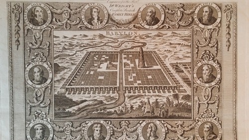1782 ORIGINAL ANTIQUE MAP ENGRAVING OF BABYLON - JOHN ROYCE - Picture 3 of 13