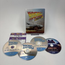 Back to the Future 30th Anniversary Trilogy Bluray SteelBook 4-Disc Spielberg