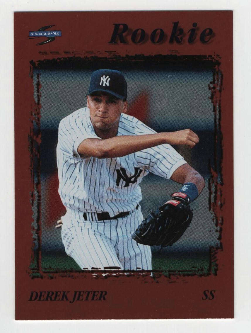 1996 Score #106 Derek Jeter Dugout Collection (Series One) HOF