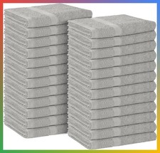 Salon Hand Towels 24 Pack 100 Cotton Spa Gym Facial Towel 16x27 Absorbent