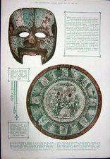 Old Vintage Print 1923 Volcano Mount Etna Lava Lava Eruption Archaeology 20th