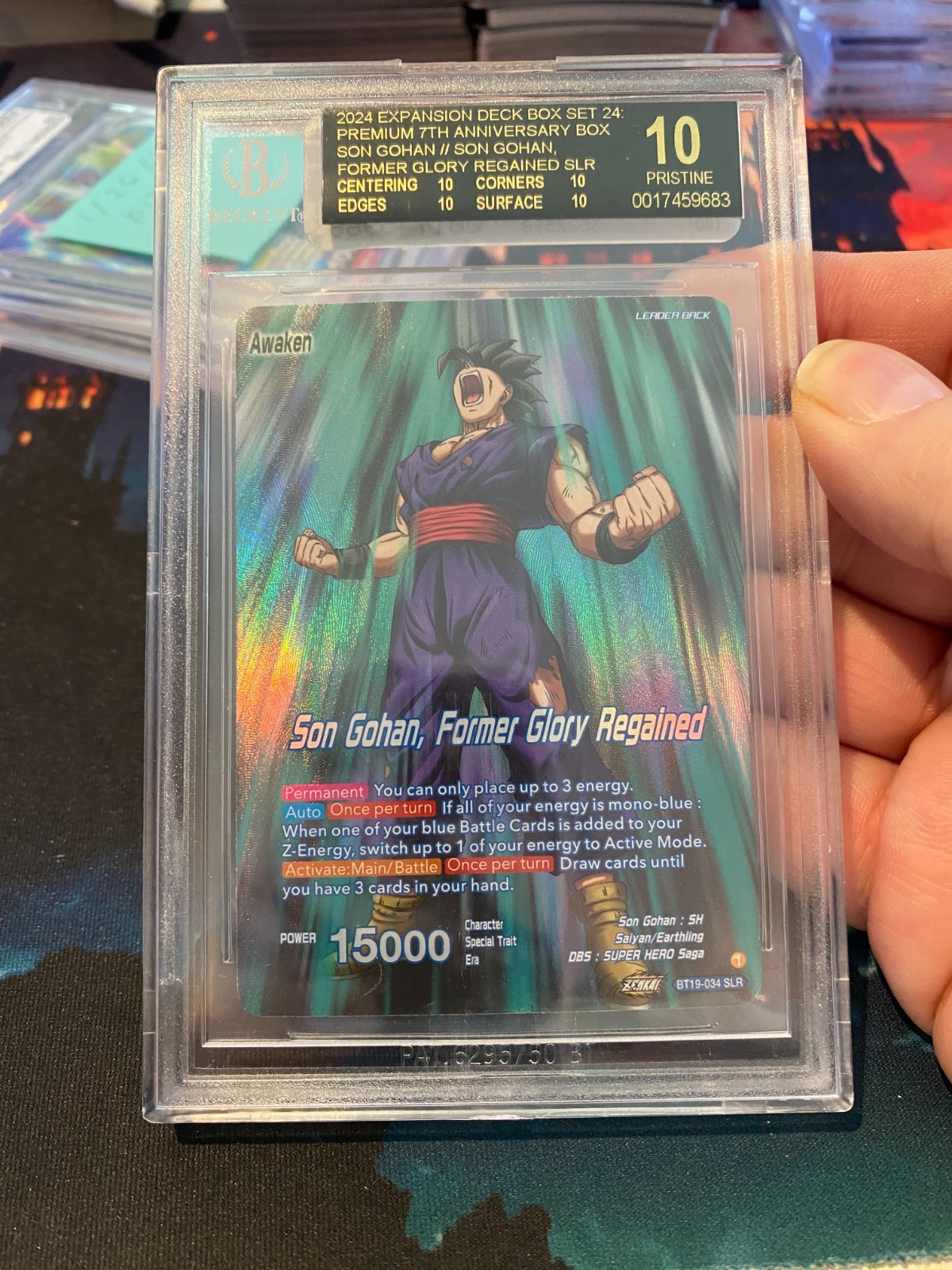 2024 Dragon Ball DBS Promo Gohan Former Glory Regained BGS 10 black Label view 4