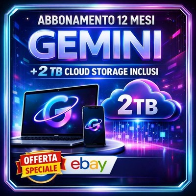 Google AI Pro - Gemini 3.0 - Google Drive 2TB Cloud Privato | eBay