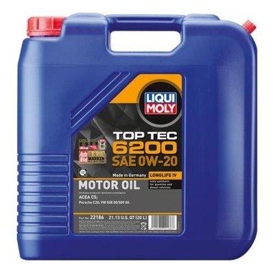 LIQUI MOLY 22186 20L Top Tec 6200 Motor Oil SAE 0W20