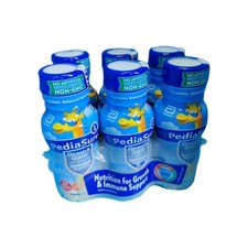 6 PediaSure Grow  Gain With Immune Support 7g Protein Vanilla 8-fl-oz Bottle