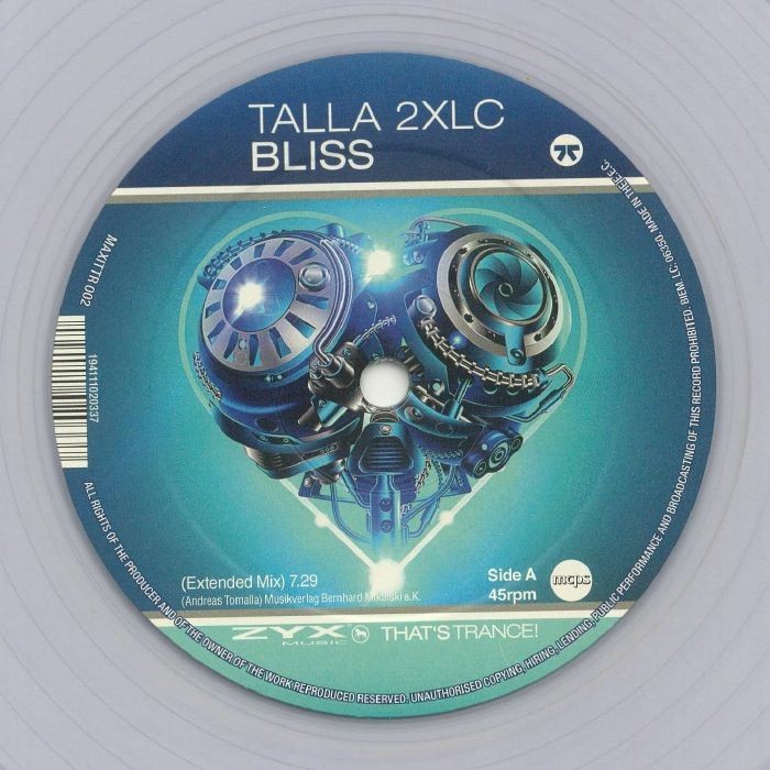 TALLA 2XLC - Bliss - Vinyl (limited translucent vinyl 12"")