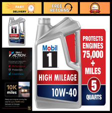 High Mileage Full Synthetic Motor Oil 10W-40 - 5 Quart for Cars & Trucks 39.99 per gallon