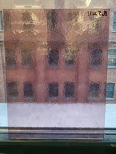 8.5 X 11" Light Rose Colored Glass