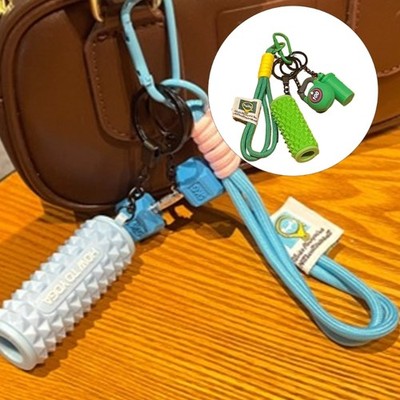 Aesthetic Keychain Braided Rope Bag Charm Keychain Decorative Bag Accessories