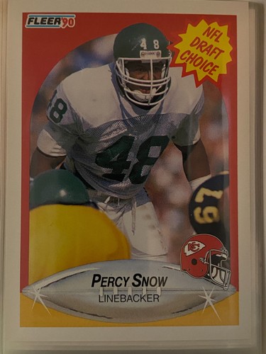 Percy Snow #342 1990 Fleer card