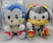 Sonic the Hedgehog Sonic and Friends Plush Sonic Shadow M Set of 2 NEW 2024
