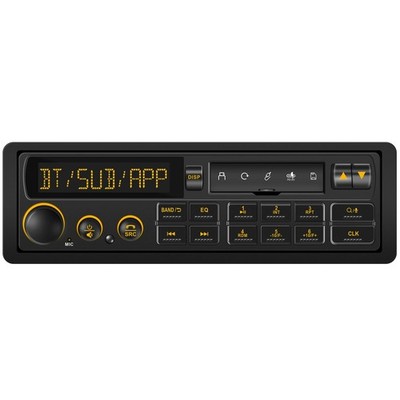 Bluetooth Retro Car Stereo Receiver Single Din European Classic Look Radio AM FM