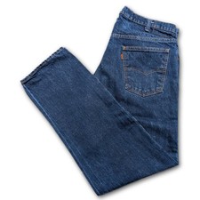 Levi's Orange Tab Mens Jeans Blue 36x30 Straight Leg Made In USA VTG Denim Dark
