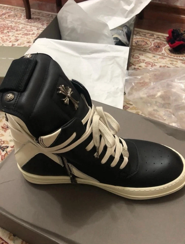 R!ck Owen’s X Cromo G3obaskets, Zapatos de Cuero, Moda Y2K, Talla EE. UU. 10.5/43 UE Foto 3 de 4