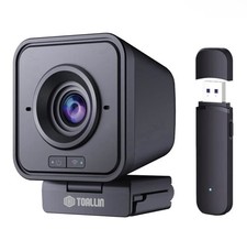 TOALLIN 1080P HD Wireless Webcam for PC Noise-cancelling Built-in microphone New