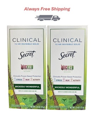 2 PK - Secret CLINICAL Antiperspirant Deodorant WICKEDLY WONDERFUL