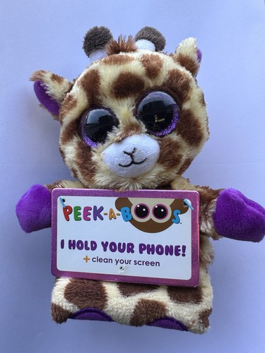 Ty PEEK-A-BOO ~ JESSE ~ Giraffe ~ MWMT~ 2015 ~ Holds Your Phone ~ RARE ~ Retired