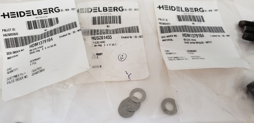 ASSORTMENT OF HEIDELBERG PARTS FOR HEIDELBERG PRINTING PRESS, NIB - Picture 8 of 9