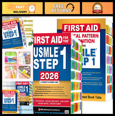 USMLE Step 1 Index Tabs & Clinical Pattern Recognition Bundle - Page Markers & G