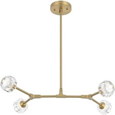 Elegant Lighting 3508D30G Zayne 4 Light 29 inch Gold Pendant Ceiling Light