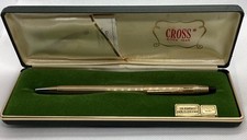 Vintage 1982 Cross Ballpoint Pen 1/20 10K Gold Filled USA New In Box Papers