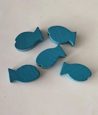 Haba Ersatzteile für * Eins, vier, viele * 5 Fische, 4570  SELTEN RAR