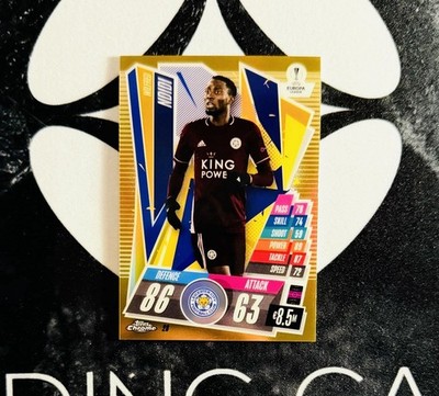 2020-21 Topps Match Attax Chrome UEFA CL - Wilfred Ndidi Gold /50 - Leicester