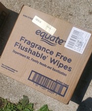 1,152 total wipes, EQUATE Fragrance Free Flushable Wipes, 24 Resealable Packs 
