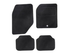 Halfords Universal Semi Fit  Standard Car Mats Shape 5 - black