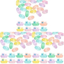 Set of 3 Cruise Ship Adornment Resin Miniature Decors Cruiseship Ornament