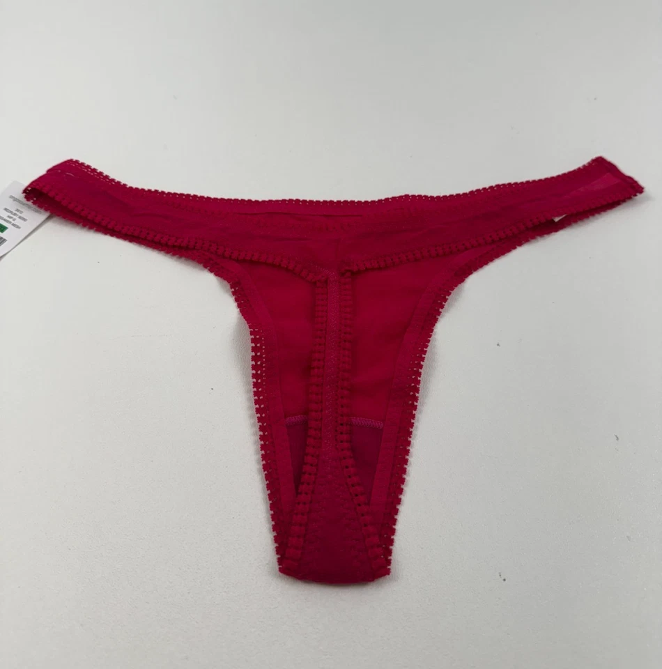 Tanga On Gossamer Encaje Cadera Tanga Rojo Talla L/XL NUEVO CON ETIQUETAS Foto 2 de 4