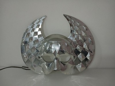 Venezianische Wandmaske und tragbar aus venezianischem Karneval Original